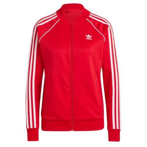 ADIDAS ORIGINALS Tepláková bunda 'Adicolor Classics'  ohnivo červená / biela