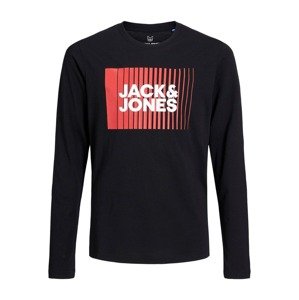Jack & Jones Junior Tričko  červená / čierna / biela