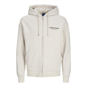JACK & JONES Tepláková bunda 'Vesterbro'  béžová / čierna