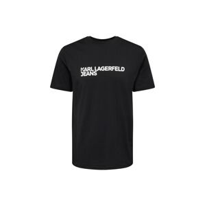 KARL LAGERFELD JEANS Tričko  čierna / biela