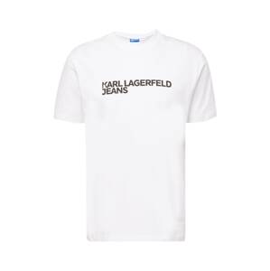 KARL LAGERFELD JEANS Tričko  čierna / biela