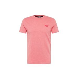 Superdry Tričko  tmavoružová / s ružovými fľakmi
