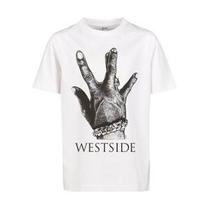 Mister Tee Tričko 'Westside Connection 2.0'  tmavosivá / čierna / šedobiela