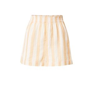 TOPSHOP Nohavice  svetlooranžová / biela