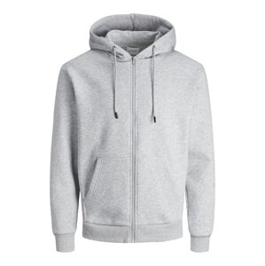 JACK & JONES Tepláková bunda 'JJEBradley'  sivá melírovaná