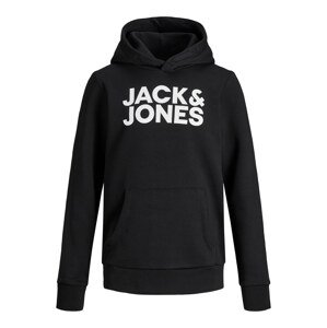 Jack & Jones Junior Mikina  čierna / biela