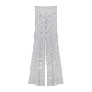 Pull&Bear Nohavice  svetlosivá / strieborná