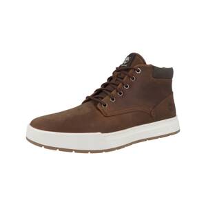 TIMBERLAND Šnurovacie čižmy 'Maple Grove'  hnedá / tmavohnedá / čierna / šedobiela