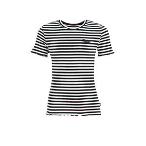 WE Fashion Tričko  čierna / biela