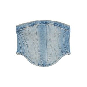 Bershka Top  modrá denim