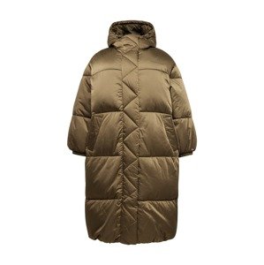 Tommy Jeans Curve Zimný kabát  olivová