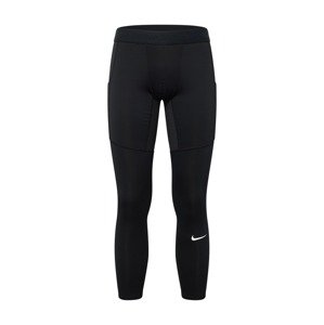 NIKE Športové nohavice 'Pro'  čierna / biela