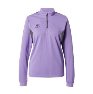 Hummel Športová mikina 'Authentic'  levanduľová / čierna