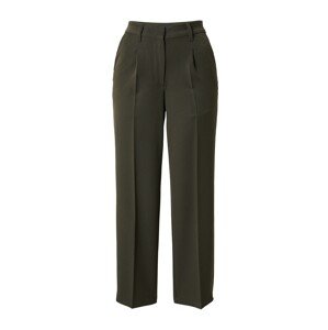 Vero Moda Petite Nohavice s pukmi 'ISABEL'  tmavozelená