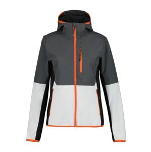 ICEPEAK Outdoorová bunda 'Dowling'  tmavosivá / oranžová / čierna / biela