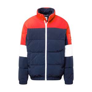 Tommy Jeans Prechodná bunda  námornícka modrá / krvavo červená / biela