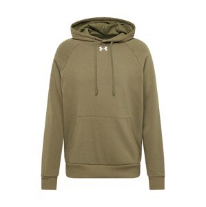 UNDER ARMOUR Športová mikina  tmavozelená / biela