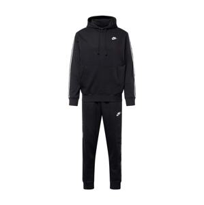Nike Sportswear Joggingová súprava 'CLUB FLEECE'  čierna / biela
