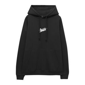 Pull&Bear Mikina  čierna / biela