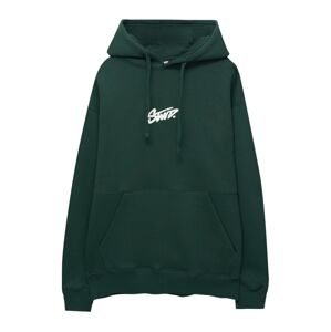 Pull&Bear Mikina  jedľová / biela