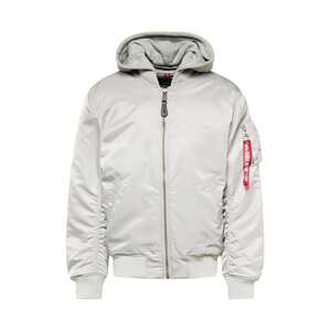 ALPHA INDUSTRIES Prechodná bunda 'MA-1 ZH'  svetlosivá / červená