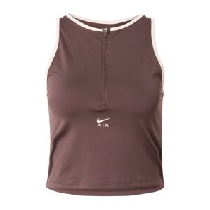 NIKE Športový top  béžová / hnedá