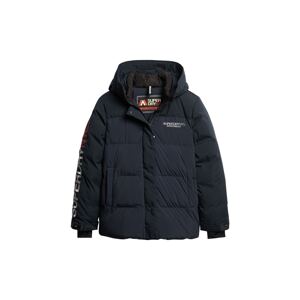 Superdry Zimná parka  námornícka modrá / kamenná / ohnivo červená / biela