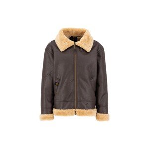 ALPHA INDUSTRIES Zimná bunda 'B3 FL'  béžová / hnedá