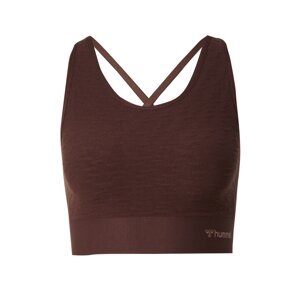 Hummel Športová podprsenka 'Focus Seamless'  čokoládová