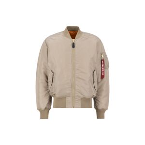 ALPHA INDUSTRIES Prechodná bunda 'MA-1'  piesková / červená / biela