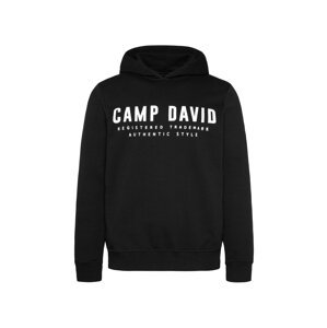 CAMP DAVID Mikina  čierna / biela