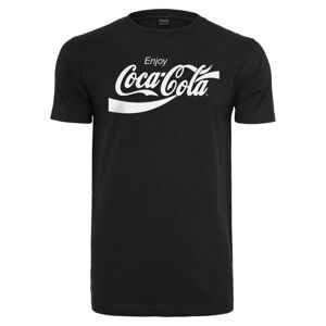 Merchcode Tričko 'Coca Cola'  čierna / biela
