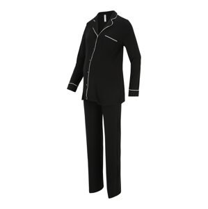 Lindex Maternity Pyžamo  čierna / biela