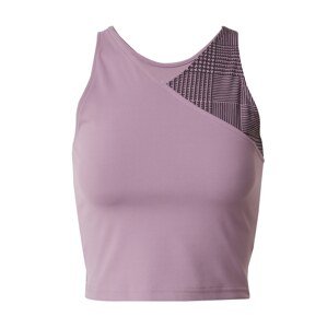 NIKE Športový top  farba lesného ovocia / pastelovo fialová / biela