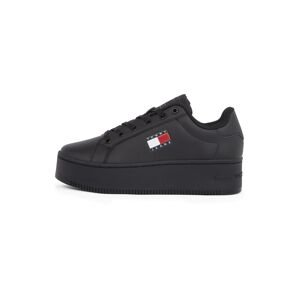 Tommy Jeans Nízke tenisky 'Essential'  námornícka modrá / jasne červená / čierna / biela