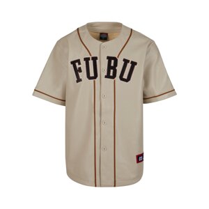FUBU Tričko  béžová / hnedá / čierna / biela