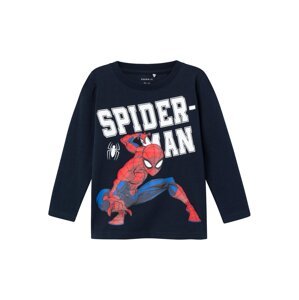 NAME IT Tričko 'Naza Spiderman'  modrá / námornícka modrá / červená / biela