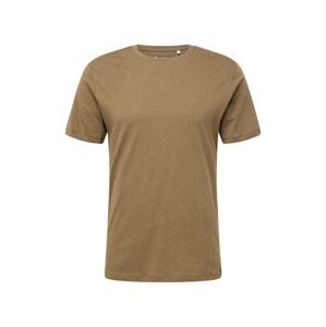 KnowledgeCotton Apparel Tričko  olivová