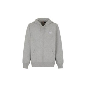 DICKIES Tepláková bunda 'SUMMERDALE'  sivá melírovaná / biela