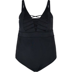 Swim by Zizzi Jednodielne plavky 'SDIOR'  čierna