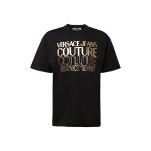 Versace Jeans Couture Tričko  zlatá / čierna