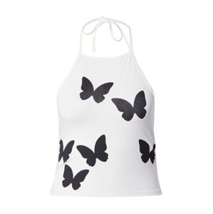 florence by mills exclusive for ABOUT YOU Top 'Sugared Watermelon'  čierna / biela