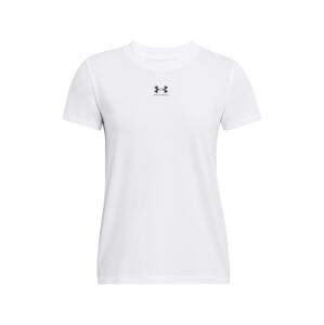 UNDER ARMOUR Funkčné tričko 'Rival'  čierna / biela