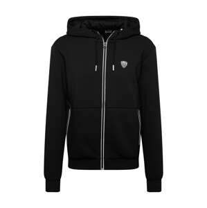 EA7 Emporio Armani Tepláková bunda  čierna / biela