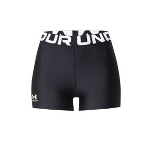 UNDER ARMOUR Športové nohavice 'Authentics'  čierna / biela