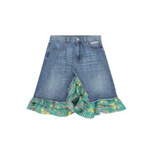 Marni Sukňa  modrá denim / žltá / svetlozelená / biela