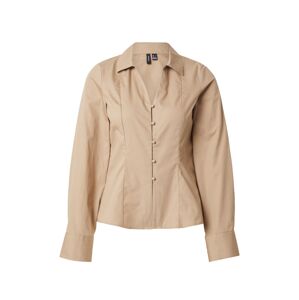 VERO MODA Blúzka  tmavobéžová