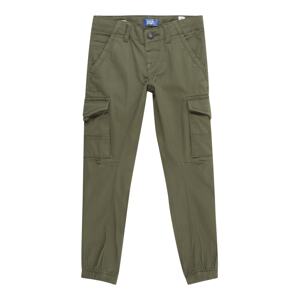 JACK & JONES MINI Nohavice 'PAUL FLAKE'  olivová