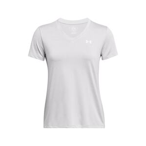 UNDER ARMOUR Funkčné tričko 'Twist'  svetlosivá / biela