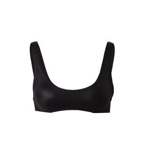 Calvin Klein Swimwear Bikinový top  čierna / biela